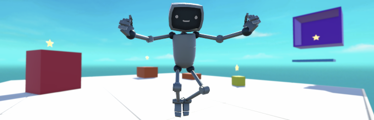 The robot before starting the Unity Tour