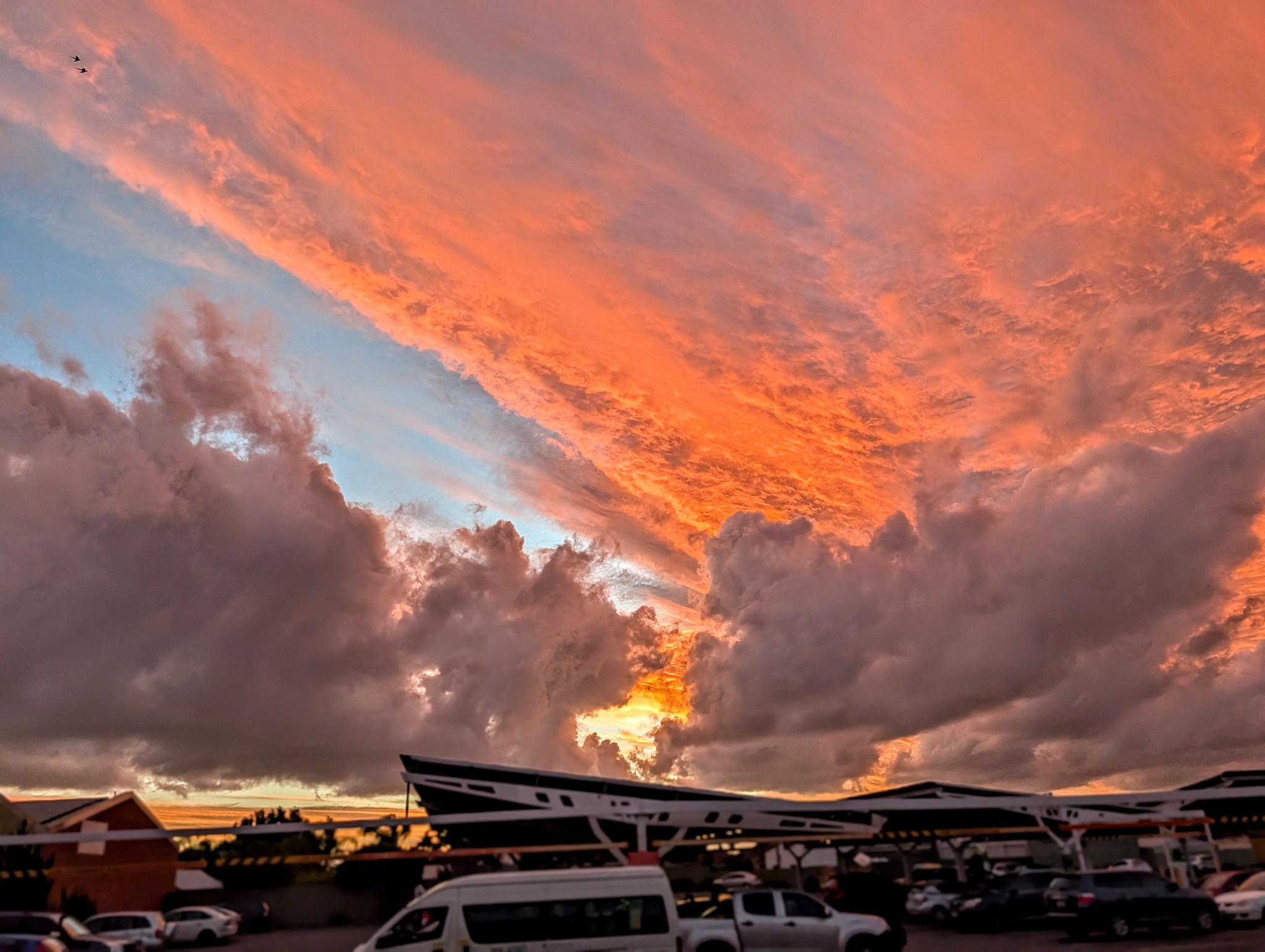 A fiery sunset A fiery sunset