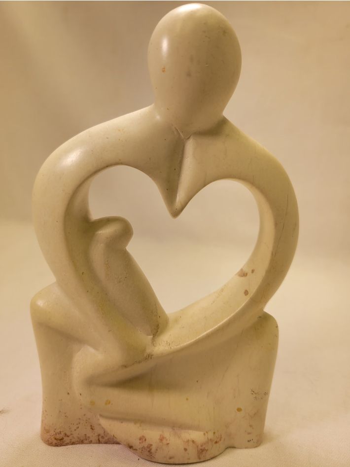 A photo of my stone carving for achieving sobriety