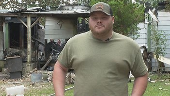 Flatwoods resident Tyler Brownlee rescues a couple in a house fire