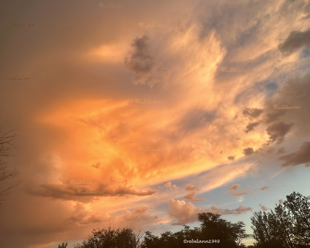 A sunset back in Sept of 2023 overhead here at home