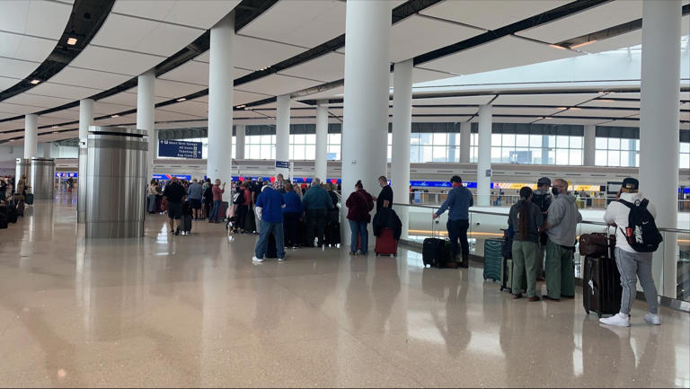 Terminal in Louis Armstrong International Airport outside of New Orleans