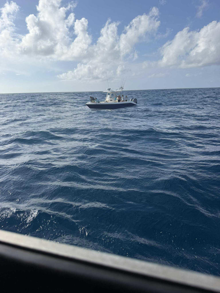 USCG boat on a rescue mission in Orlando Florida on Saturday
