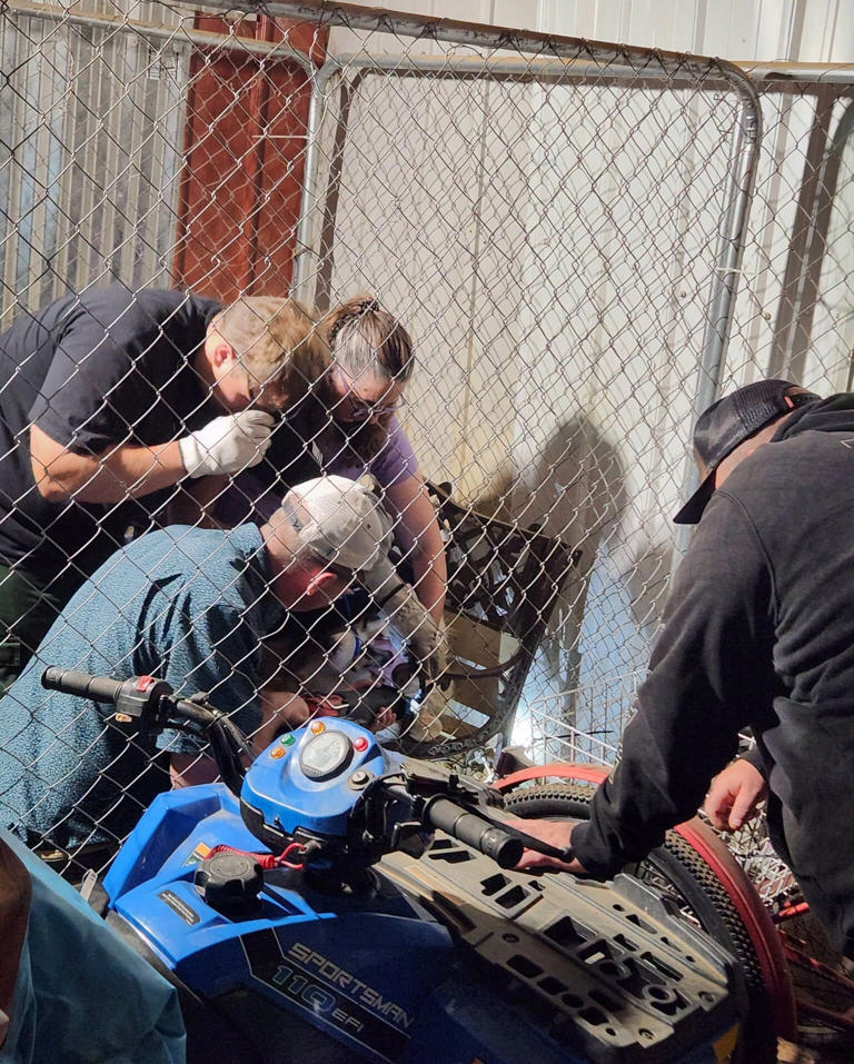 Veterinarian in Galax Virginia rescue a dog who needed help