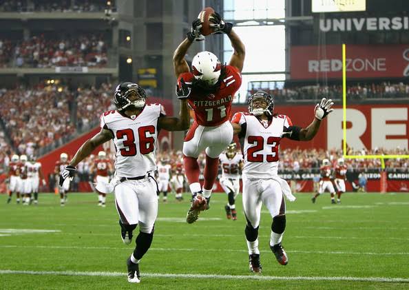 Wide Receiver Larry Fitzgerald in action Wide Receiver Larry Fitzgerald in action
