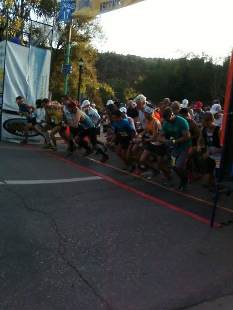 The start of the 2013 Pikes Peak Marathon The start of the 2013 Pikes Peak Marathon