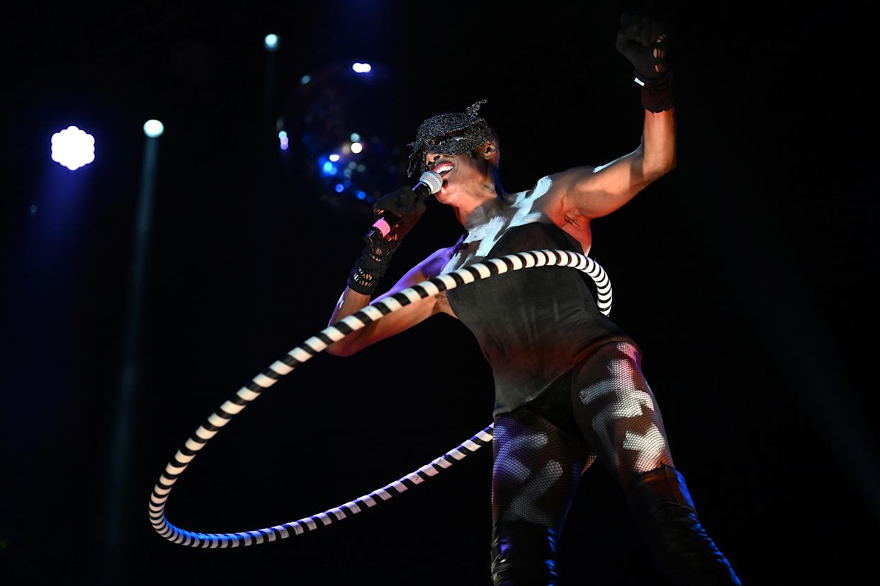 Grace Jones in action Grace Jones in action