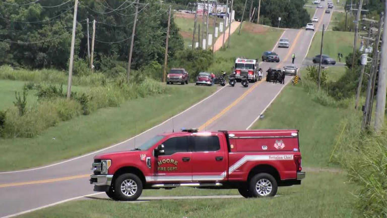 Fire truck in Moore Oklahoma that rescued 2 kids in a flooded creek Fire truck in Moore Oklahoma that rescued 2 kids in a flooded creek