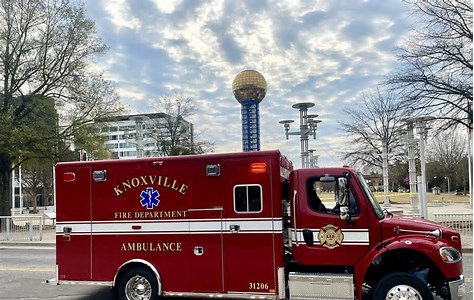 Firetruck engine in Knoxville Tennessee Firetruck engine in Knoxville Tennessee