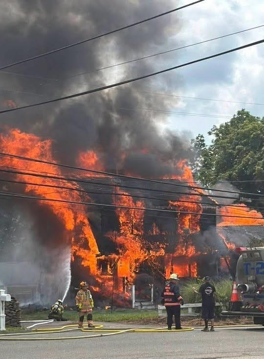 House on fire in West Milford New Jersey on Monday House on fire in West Milford New Jersey on Monday