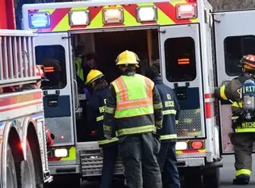 Firefighters rescue a boy who was given CPR by a nurse at a waterpark Firefighters rescue a boy who was given CPR by a nurse at a waterpark
