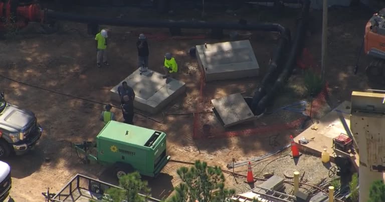 Accident site in Wake County North Carolina