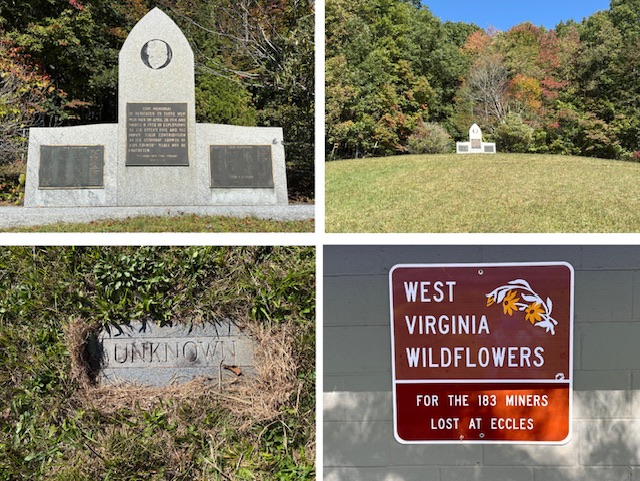 The Eccles Mining Disasters Memorial Cemetery in Eccles, WV. Photos taken by and the property of FourWalls.