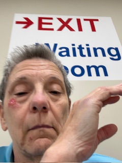 In the ER. Selfie taken by and the property of FourWalls. In the ER. Selfie taken by and the property of FourWalls.