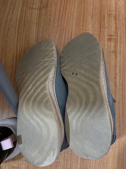 Worn out shoe treads. Photo taken by and the property of FourWalls. Worn out shoe treads. Photo taken by and the property of FourWalls.