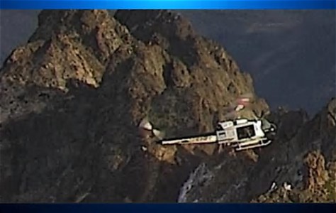 Authorities rescue three hikers who were trapped in a mountain in California.