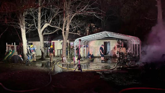 Huge fire in Granbury Texas on Friday evening Huge fire in Granbury Texas on Friday evening