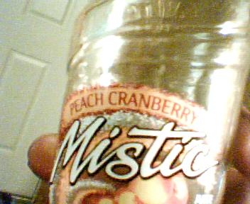 mistic juice bottle  - a glass mistic juice bottle