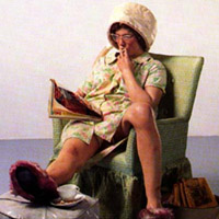 The classic housewife - just a comic picture