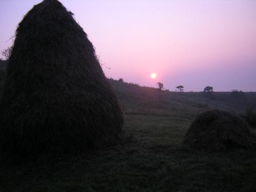 Sunset - Sunset in a Romanian village