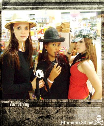 Kelley Angie and I - Playing with hats :]