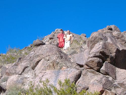 Dan and Jay on a mountain - this is my husband and his brother on a mountain we were climbing.