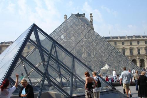 Glass Pyramids of Paris - If you've seen or read the DaVince code you have no doubt heard about these!? They are HUGE!