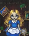 Alice falling down the rabbit hole - my favorite painting by Jasmine Becket-Griffith aka strangeling.  Her art can be found here http://www.strangeling.com/aliceinwonderland.html