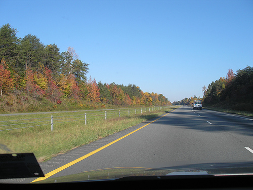 Colorful scenes of north carolina pt. 1 - Even the road up to the Parkway was colorful.