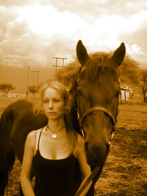 Man of honor and me - I love my horse, they are beautifull animals.