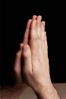 Praying hands - I pray for my beloved soldier and huband every day.