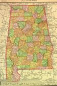 ALABAMA - A map of AL