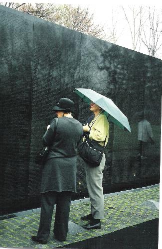 Vietnam Memorial - This photo was taken by a person I consider a friend. She walked from coast to coast to raise awareness of epilepsy and to celebrate being seizure free due to surgery 20 years ago.