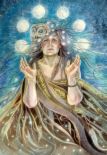Wise Old Woman - an elderly woman who resembles a fortune teller.