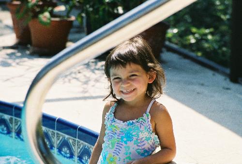 My wonderful daughter - This is a pic of my daughter at the pool
