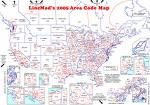 Area code - US Area Code Map with Time Zones