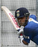 Cricket - Sachin Tendulkar doing net practicing in durban for the series.