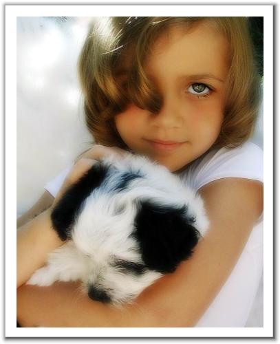 Doggy  - Beautiful girl with her dog