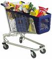 Supermarket trolly - a trolly full of groceries