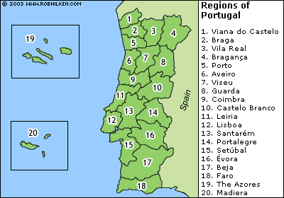Portugal Map - Portugal Map