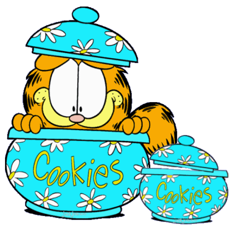 Garfield - Here he sits in a Cookie jar