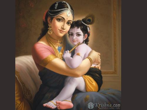 Krishna with his MOM - Krishna with his MOM