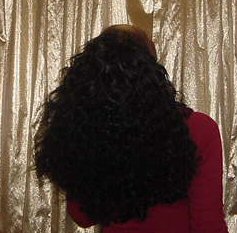 My hair  - Back view of my hair extensions