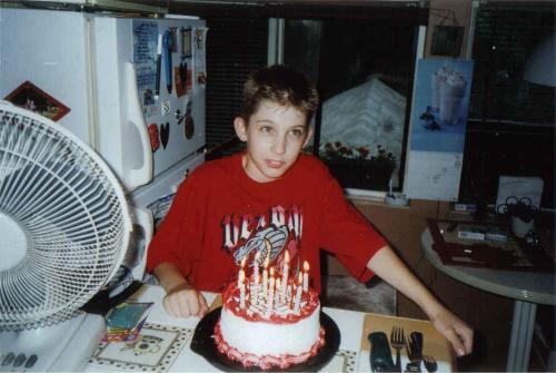 My Son Birthday - My son on his birthday a few years ago.