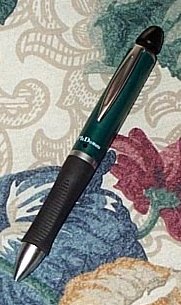 pen - A pen is a writing instrument which applies ink to a surface. Pens may be categorized by the kind of tip on them. The main modern types are: ballpoint pens,  fountain pens,  rollerball pens,  marker pens,  Technical pens,  Space Pens, and  Mechanical pens. A power load that was very similar or the same as the ballpoint pen was developed by the Hungarian journalist Laszlo Biro. Biro developed a new tip consisting of a ball that was free to turn in a socket. The word used for ballpoint pens in Argentina is birome because Laszlo Biro lived there for many years; also, biro can be used to refer to a ballpoint pen in British English.