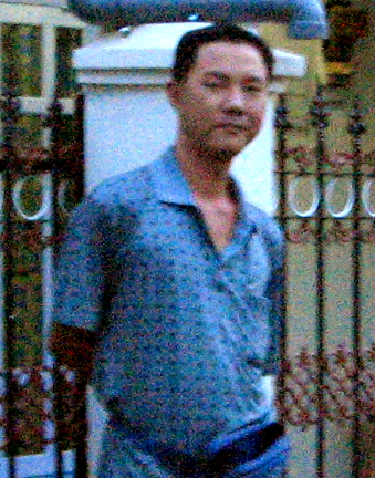Here I am - It's me at the front of my home.