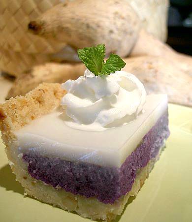 Okinawan Sweet Potato Haupia Pie - good