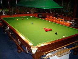 Snooker Table - A full sized snooker table.