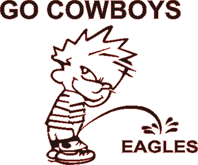 Piss on the Eagles - My desktop background! Who else hates the eagles?