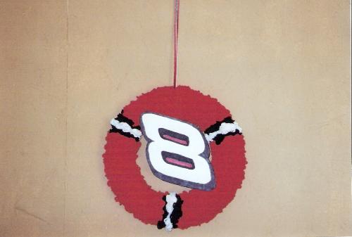 Jr wreathe - This is a wreathe I made and sent to Dale Jr for hios birthday last year..